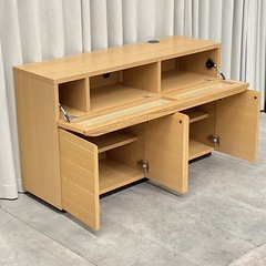 KE-39【新入荷　アウトレット品】志岐インテリア　ムーヴ120NA AVキャビネット　ナチュラルの画像