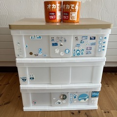 ウッドトップ3段チェスト