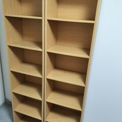 本棚×２つ（高さ176.5cm×横幅44cm×奥行29.5cm）