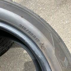 215/55R17 ADVAN 夏タイヤ　4本 の画像