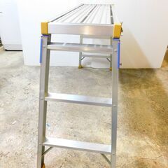 【JM571】ハセガワ 長谷川工業 足場台 洗車 折りたたみ足場台 アルミ 足場脚立 DRX-1075 Hasegawaの画像