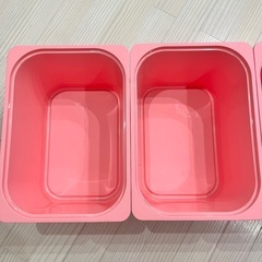 IKEA トロファスト ピンク3つセットの画像
