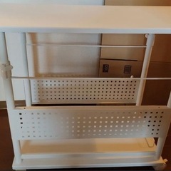 バウヒュッテ 昇降式 L字デスク ラージ BHD-820H-WHの画像