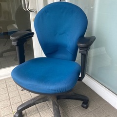 イス　事務所　ブルー　オフィス