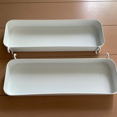スコーディスIKEA フック10個分とスコーディス棚板（SKADIS シェルフ）2個の画像
