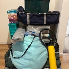 キャンプ用品colemanの椅子5脚・テント他一式