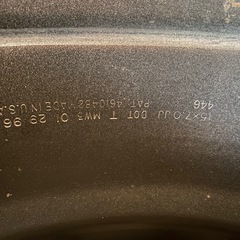 JEEP 15インチ 7J 4本セット純正スチールホイールの画像