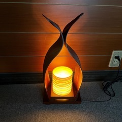 No.158☆値下☆木製スタンドライトの画像