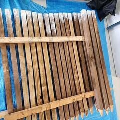 【木材】木の杭130本(1200mm*45mm角*90本　150...