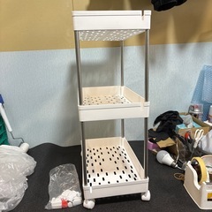 1 / 7 キッチン ワゴン 3段 収納カート キャスター付き ...