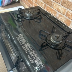 🎀パロマ🎀都市ガス💙paloma✨2口✨エブリシェフ💖ラメ光沢❣️美品❗️当日受け渡し可能❗️の画像