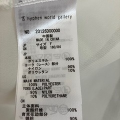 【美品】［e hyphen］シアーシャツＦ　の画像
