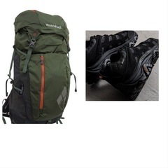 新品　トレイルランニングのシューズとかリュックとか登山用品全身一式　