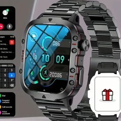 ★新品★2025最新！大画面スマートウォッチ ワイヤレス通話 防...