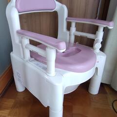 介護用品　ポータブルトイレ　安寿　ちびくまくんの画像