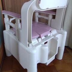 介護用品　ポータブルトイレ　安寿　ちびくまくんの画像