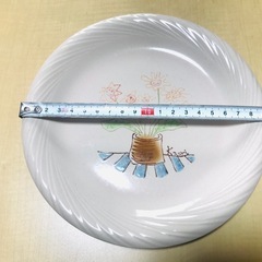 お花のピンク色プレートの画像