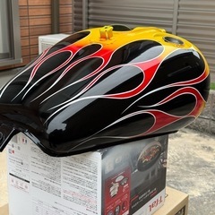 新作揃え VN400 フレイムスファイヤーパターン塗装純正タンク VN400c パーツ
