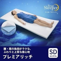 トゥルースリーパー プレミアリッチ セミダブル TRPRWS82 低反発マットレス 厚さ５ｃｍ