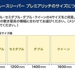 トゥルースリーパー プレミアリッチ セミダブル TRPRWS82 低反発マットレス 厚さ５ｃｍの画像