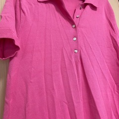 zara ピンク　ポロワンピの画像