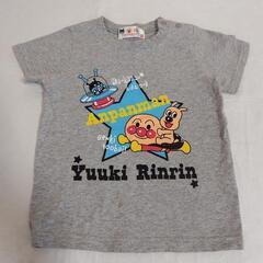 アンパンマン　ばいきんまん　めいけんチーズ　Tシャツ　グレー色　100cmの画像