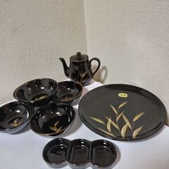 未使用　 美しい器 　天婦羅揃　食器セット　丸石陶器