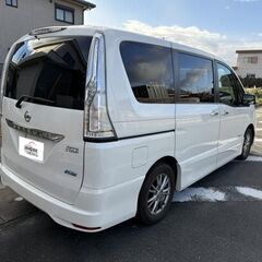 H.27(2015)年 日産 セレナ 2.0 ハイウェイスター Vセレクション+Safety S-HYBRID ナビ★TV★2年車検付き★BカメラETC パールホワイト 走行118,980kmの画像
