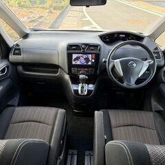H.27(2015)年 日産 セレナ 2.0 ハイウェイスター Vセレクション+Safety S-HYBRID ナビ★TV★2年車検付き★BカメラETC パールホワイト 走行118,980kmの画像