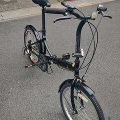 【良品】キャプテンスタッグ 20インチ折り畳み自転車 外装6段変速  整備済み! の画像