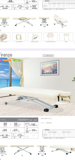 【希少！！】 定価約12万 自動昇降 ☆五万円分おまけ付き エステベッド フォンタナ ボディ・フェイスケア
