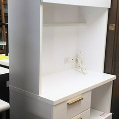 ★ジモティー割有★アヤノ　食器棚　二枚扉タイプ　ホワイト　注：扉...
