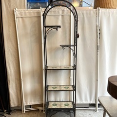 【武蔵小山店】 アイアンラック デコラティブラック タイル棚 ア...