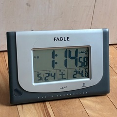 電波時計　 時刻　日付　曜日　温度　