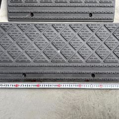 アイリスオーヤマ 段差 スロープ プレート 4個セット 幅 60cm段差 10cm NDP-600E グレーの画像
