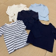 無印　長袖　5枚セット　80センチ