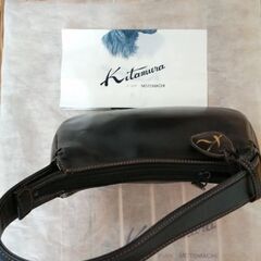 キタムラ本革バック2回使用　黒　千葉県の画像