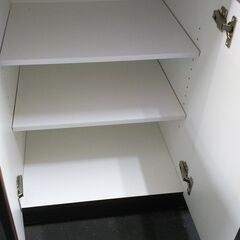 【ドリーム池田店】★ジモティー家具SALE20%off★食器棚　ロータイプ　ブラウン　IKZ-884の画像