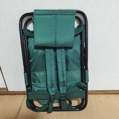 軽い　リュック　椅子付き アウトドアチェア 軽量 持ち運び コンパクト 折りたたみチェアの画像