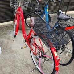 自転車　赤　ライト自動点灯