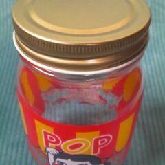  不二家ペコちゃんPEKO★ポップキャンディ(復刻デザイン)ガラス瓶・硝子容器◎小物入れ インテリア置物マスコットキャンデーボトル 空き瓶 キッチン Fujiya Glass Jar現品限り★の画像