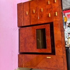 ドレッサー 化粧台 鏡 ミラー 収納 インテリア コスメワゴン 収納 メイク台  の画像