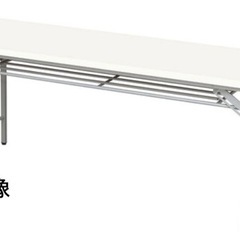 折りたたみテーブル 棚付き　2台  