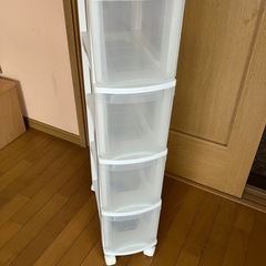 プラ引き出し4段
