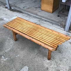 木 竹製 ベンチ