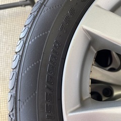 ノーマルタイヤ 夏タイヤ ホイール付き 155/65R14 75Sの画像