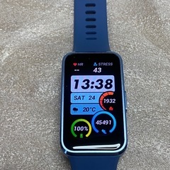ファーウェイ　スマートバンド　スマートウォッチ　
HUAWEI Band 10 Aluminum Edition  ブルーの画像