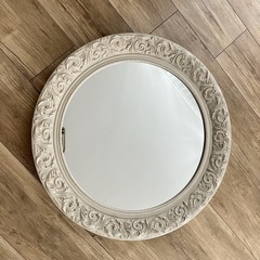 【ZARA HOME】 アンティーク調ラウンドミラー