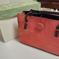 無料譲渡！婦人用和装バッグ（レッド）
