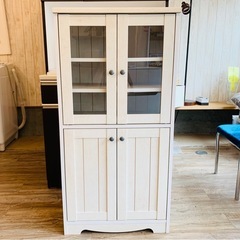 【リユースグッディーズ】在庫一掃SALE‼️キャビネット(ホワイ...